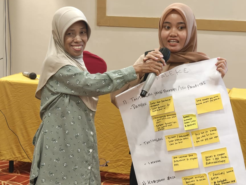 Penguatan Kapasitas Aparatur Desa dalam Pengembangan Strategi Implementasi Rekomendasi Rencana Aksi Pencegahan Kekerasan Berbasis Gender dan Ketahanan Perempuan akibat Dampak Perubahan Iklim melalui Musrenbangdes di Provinsi Sulawesi Tengah penguatan kapasitas aparatur desa dalam pengembangan strategi implementasi rekomendasi rencana aksi pencegahan kekerasan berbasis geender di provinsi sulawesi tengah hari 1 4 Kerti Praja Foundation