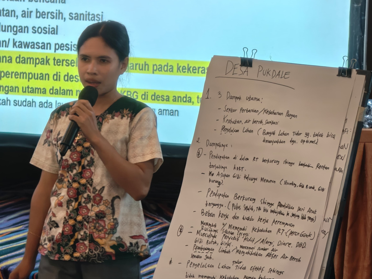 Penguatan Kapasitas Aparatur Desa dalam Pengembangan Strategi Implementasi Rekomendasi Rencana Aksi Pencegahan Kekerasan Berbasis Gender dan Ketahanan Perempuan akibat Dampak Perubahan Iklim melalui Musrenbangdes di Nusa Tenggara Timur penguatan kapasitas aparatur desa dalam pengembangan strategi implementasi rekomendasi rencana aksi pencegahan kekerasan berbasis gender di nusa tenggara timur hari 1 2 Kerti Praja Foundation